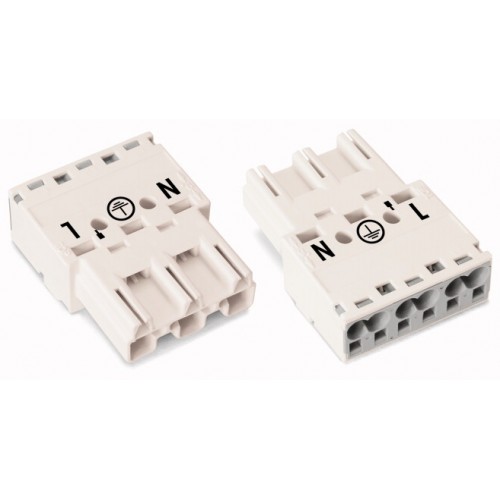 Conector Macho/Fêmea 3 Polos Flex 0,08-4mm Rig 0,08-2,5mm 32A WAGO